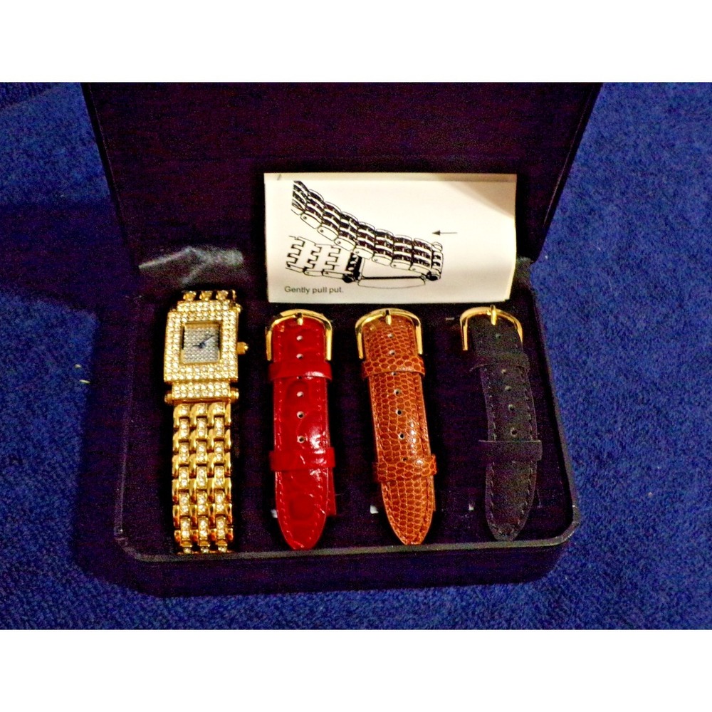 Real Collectables by "Adrienne" 4 Bands Various Sizes Rectangle Face 3/4"x3/8"